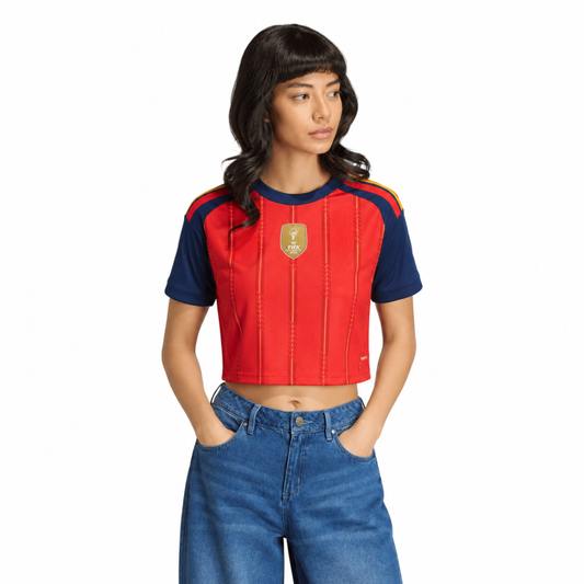 Camiseta Mujer Primera Equipación Crooped 26 - Campeones del Mundo